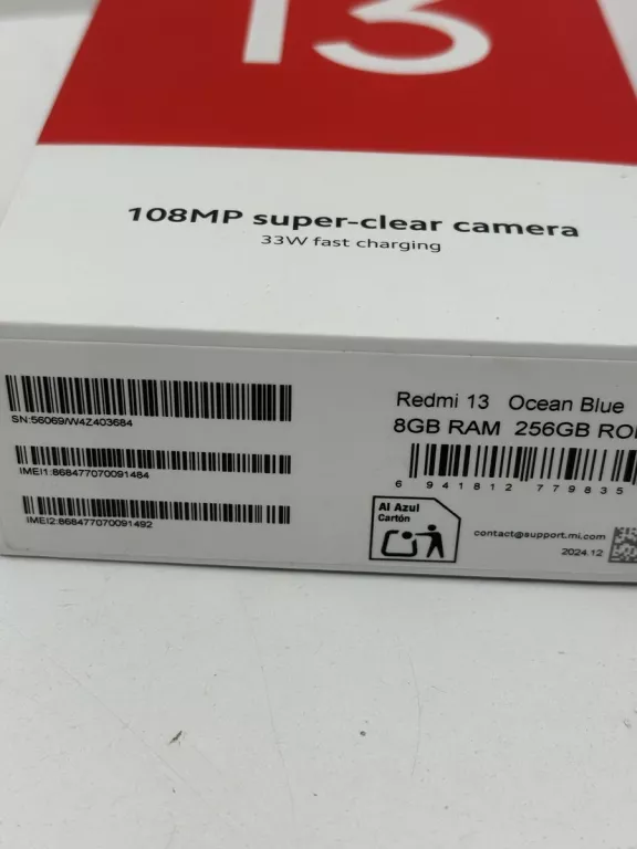 TELEFON REDMI 13 IGŁA 8/256 OCEAN BLUE