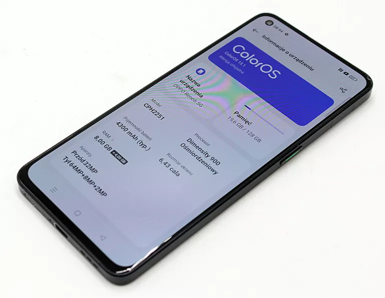 TELEFON OPPO RENO 6 5G (CPH2251) 8+128GB CZARNY