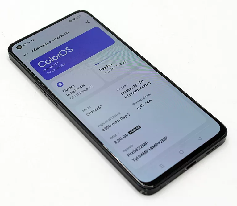 TELEFON OPPO RENO 6 5G (CPH2251) 8+128GB CZARNY