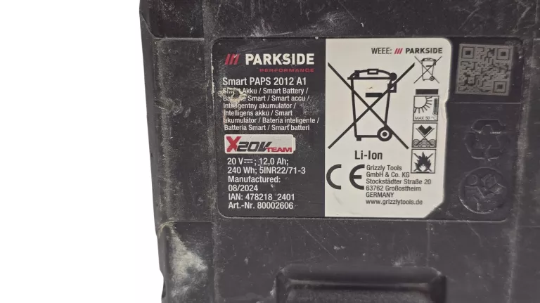 BATERIA PARKSIDE PERFORMANCE 12AH 20V