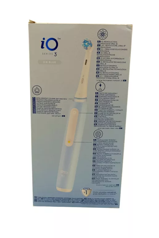 SZCZOTECZKA MAGNETYCZNA ORAL-B PRO IO3 ICE BLUE