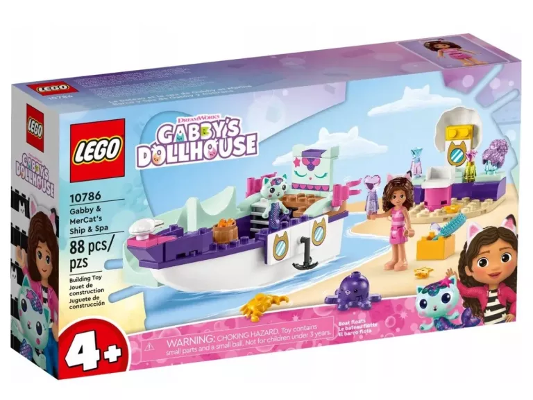 LEGO KOCI DOMEK GABI 10786 STATEK I SPA GABI I SYRENKOTKI