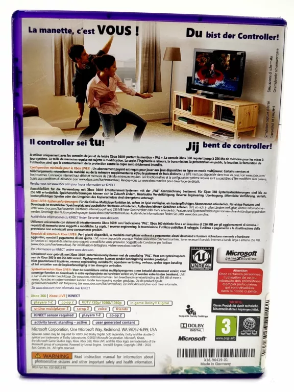 KINECT ADVENTURES XBOX360