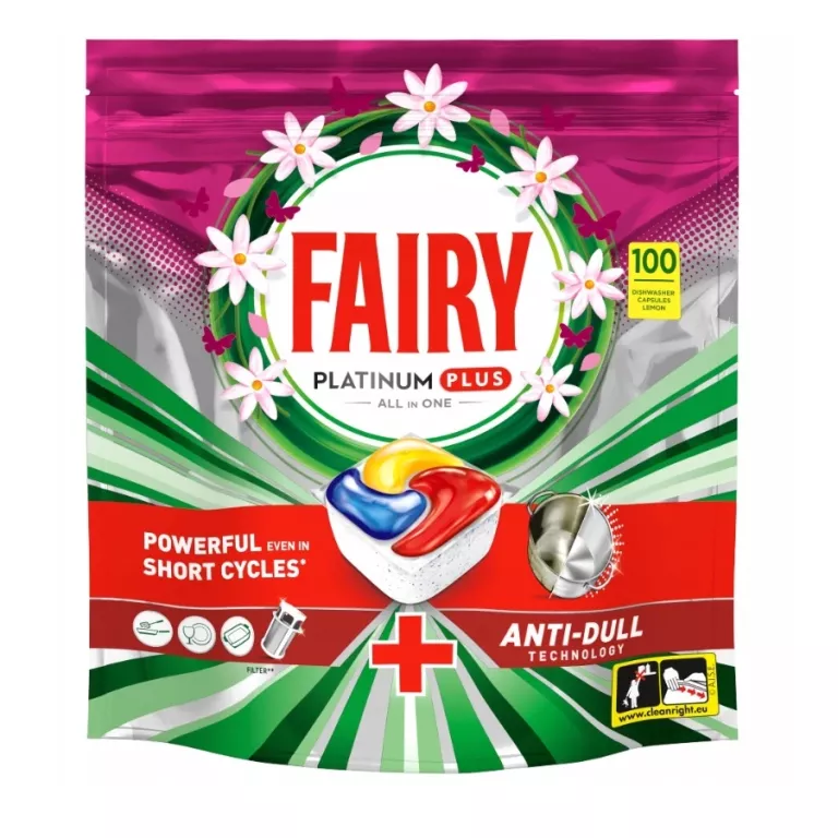 FAIRY ALL IN ONE PLATINUM PLUS CYTRYNA TABLETKI DO ZMYWARKI, 100 SZTUK