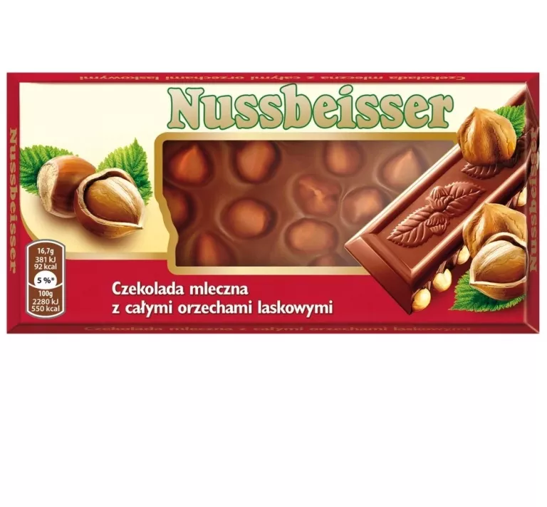 CZEKOLADA MLECZNA Z ORZECHAMI NUSSBEISSER 100G