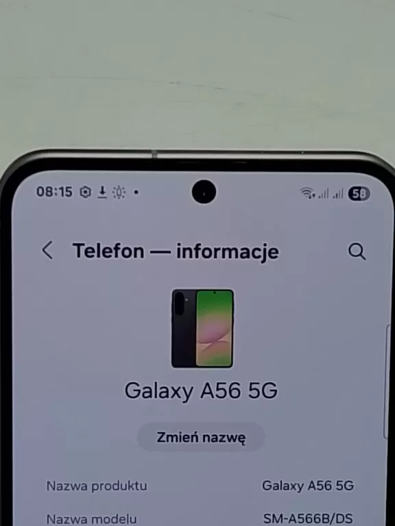 SAMSUNG GALAXY A56 5G 8/256 GB USZKODZONY