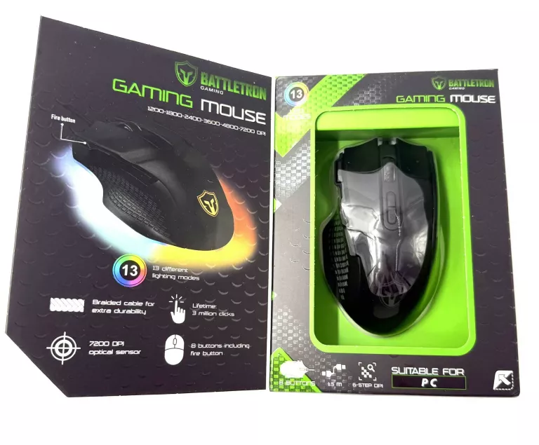 MYSZKA GAMINGOWA BATTLETRON LED