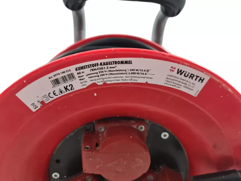 WURTH PRZEDŁUŻACZ BĘBNOWY 40M H07RN-F3G