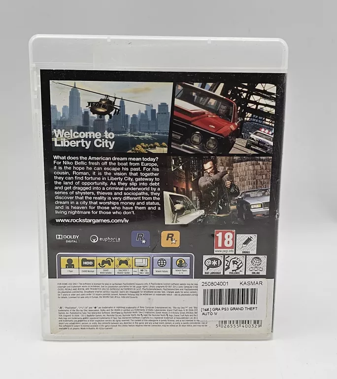 GRA PS3 GRAND THEFT AUTO IV