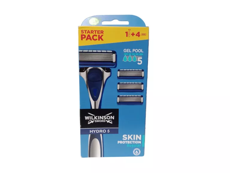 ZESTAW DO GOLENIA WILKINSON HYDRO 5 SKIN REGULAR 4X WKŁADY + RĄCZKA