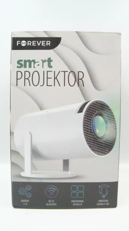 PROJEKTOR LCD FOREVER SP-FOR-01 BIAŁY KOMPLET