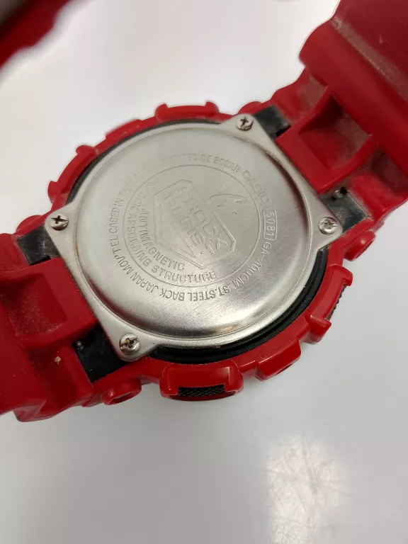 ZEGAREK MĘSKI CASIO G-SHOCK GA-100CM MORO CZERWONY CZARNY