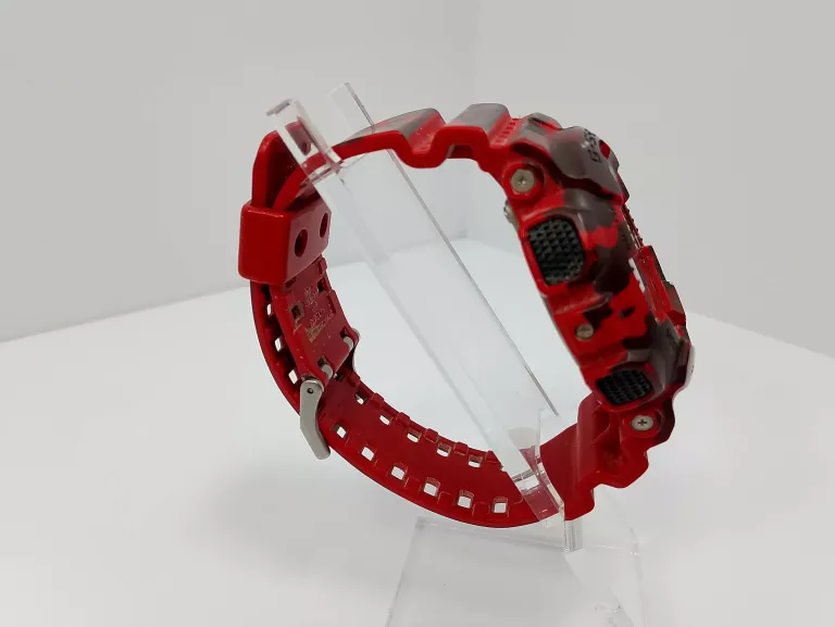 ZEGAREK MĘSKI CASIO G-SHOCK GA-100CM MORO CZERWONY CZARNY