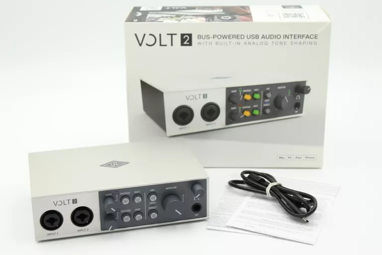 INTERFEJS AUDIO UNIVERSAL AUDIO VOLT 2, MAC PC IPHONE IPAD, STAN IDEALNY!