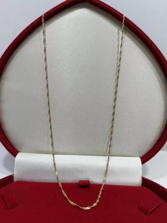 ZŁOTY ŁAŃCUSZEK PRÓBA 585 2.35G R45CM