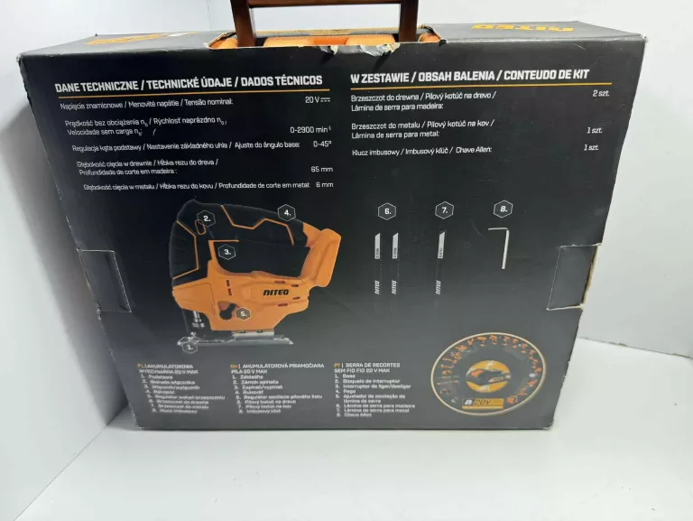 AKUMULATOROWA WYRZYNARKA NITEO 20 V MAX
