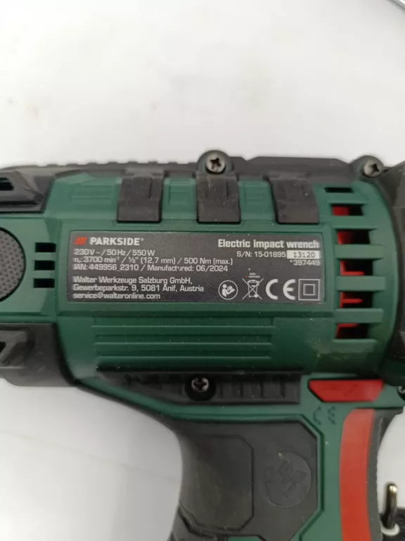 ELEKTRYCZNY KLUCZ UDAROWY PARKSIDE PDSSE 550
