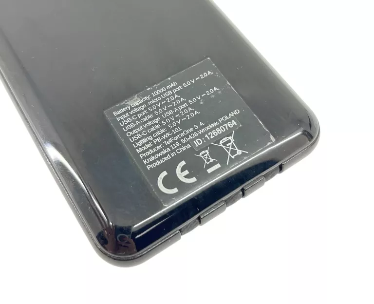 SETTY POWER BANK 10000 MAH Z KABLAMI PB-WK-101