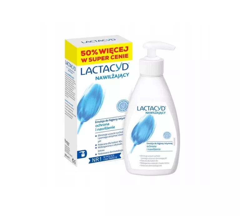 LACTACYD NAWILŻAJĄCY EMULSJA PŁYN DO HIGIENY INTYMNEJ Z POMPKĄ 300 ML