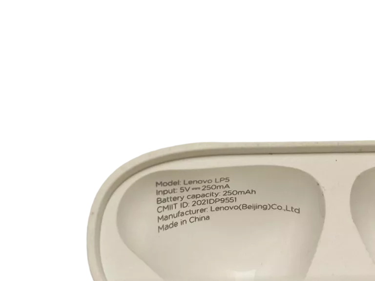 SŁUCHAWKI DOUSZNE LENOVO BIAŁE THINKPLUS LP5