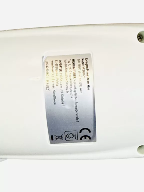 MOP PAROWY LIVINGTON PRIME STEAM KOMPLET JAK NOWY