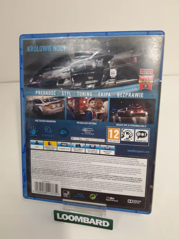 GRA PS4 NEED FOR SPEED