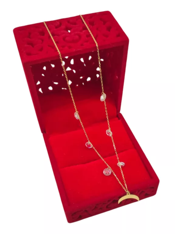 ŚLICZNY ZŁOTY ŁAŃCUSZEK KSIĘŻYC 585 2,04G 40CM