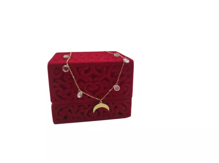 ŚLICZNY ZŁOTY ŁAŃCUSZEK KSIĘŻYC 585 2,04G 40CM