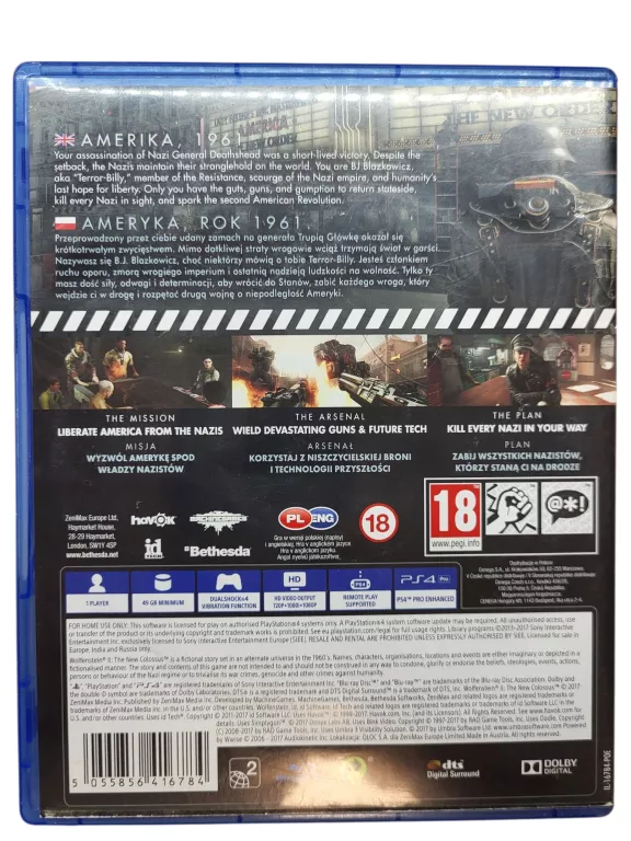WOLFENSTEIN 2 PS4
