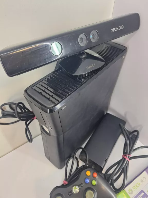 KONSOLA XBOX 360 OKABLOWANIE ,KINECT 2 X GRA