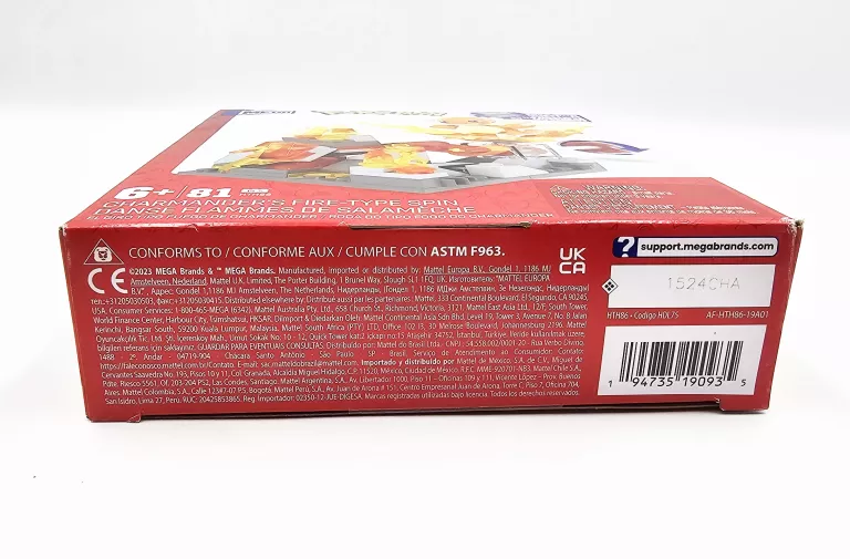 ZESTAW KLOCKÓW MEGA CONSTRUX POKEMON CHARMANDER OGNISTY ATAK / 81 SZTUK