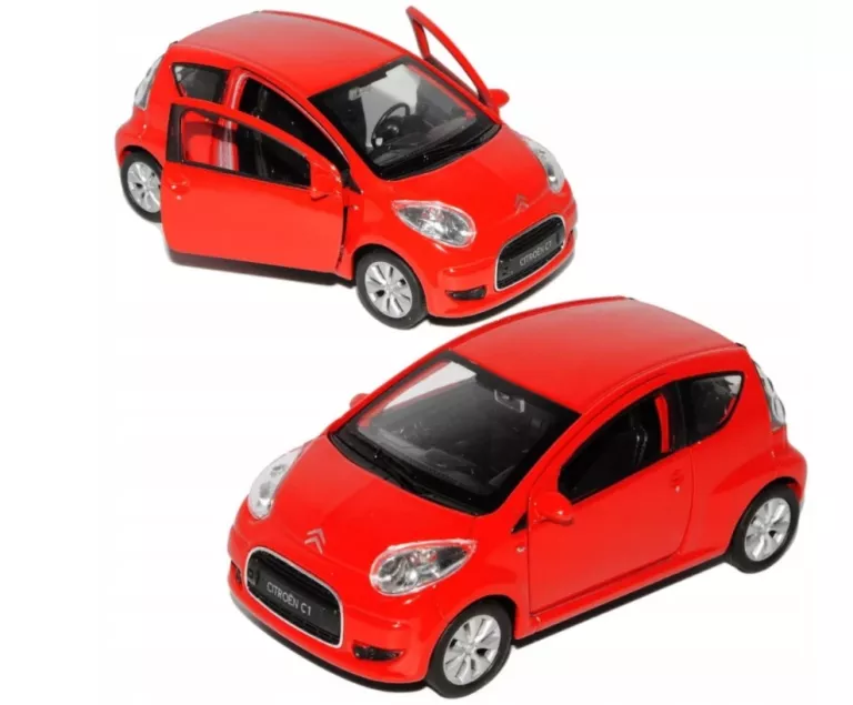 CITROEN C1 MODEL METAL WELLY 1:34 CZERWONY