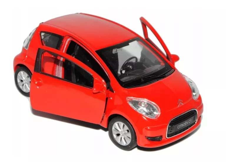 CITROEN C1 MODEL METAL WELLY 1:34 CZERWONY