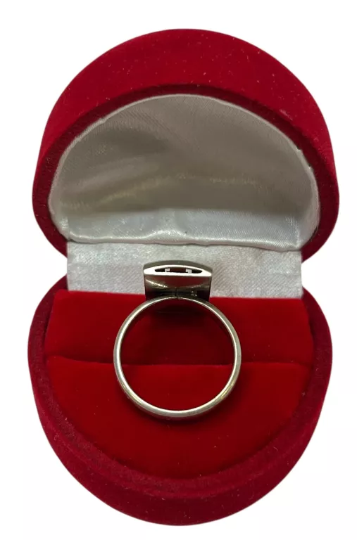 ELEGANCKI, SREBRNY PIERŚCIONEK Z OCZKIEM 4,35G/P.925/ROZMIAR 11