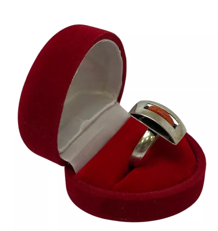 ELEGANCKI, SREBRNY PIERŚCIONEK Z OCZKIEM 4,35G/P.925/ROZMIAR 11