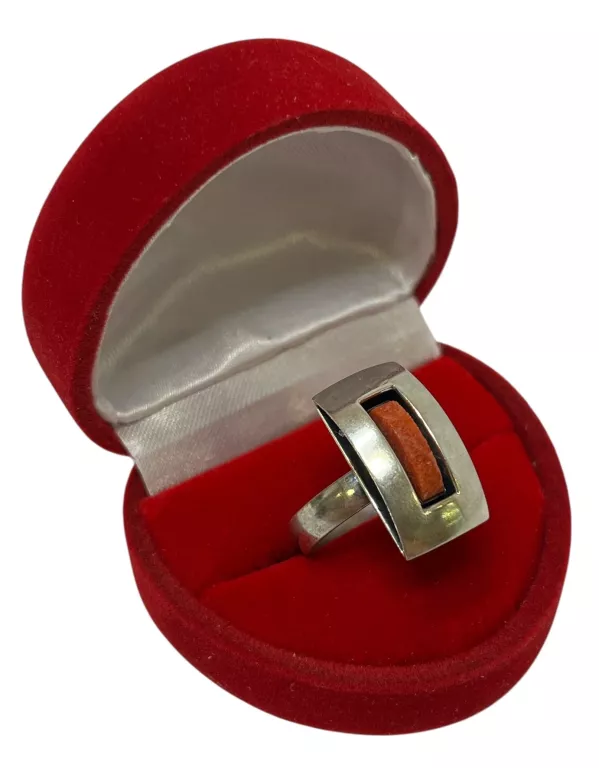 ELEGANCKI, SREBRNY PIERŚCIONEK Z OCZKIEM 4,35G/P.925/ROZMIAR 11