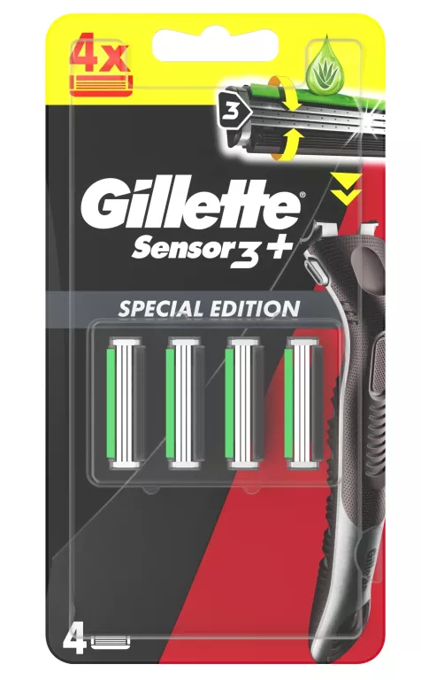 GILLETTE SENSOR 3+ EDYCJA SPECJALNA OSTRZA WYMIENNE DO MASZYNKI DO GOLENIA