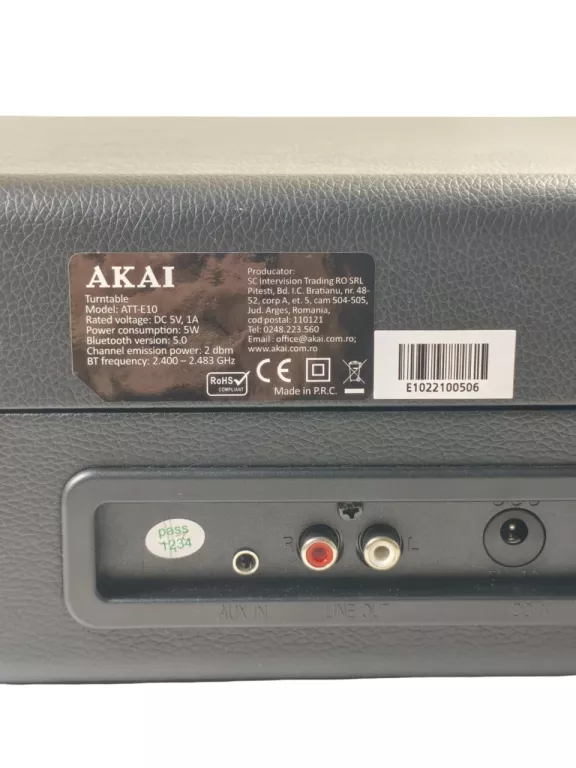 GRAMOFON AKAI ATT-E10