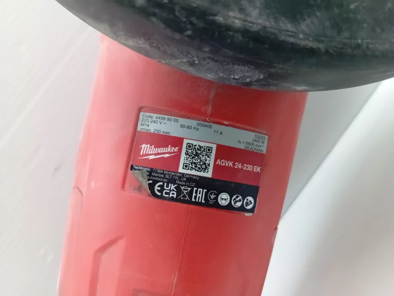 SZLIFIERKA KĄTOWA MILWAUKEE 2400 W AGVK 24-230