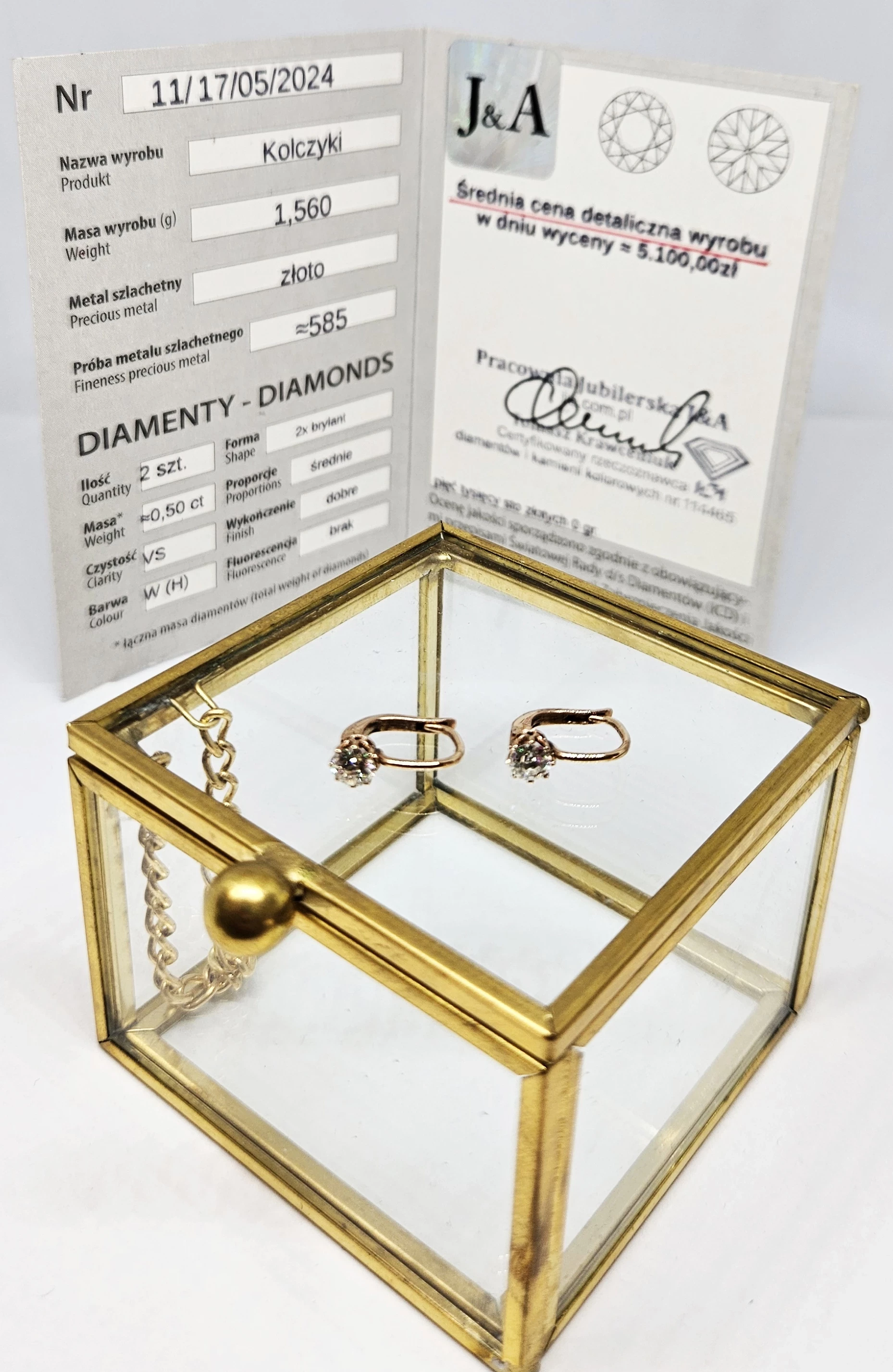 zlote-kolczyki-z-brylantami-156-g-proba-585-ean-gtin-5903772002805