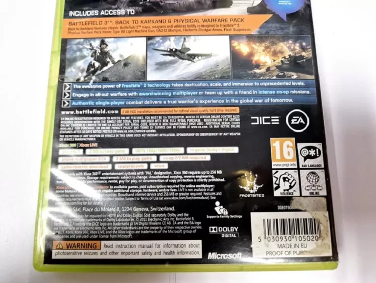 GRA XBOX 360 BATTLEFIELD 3
