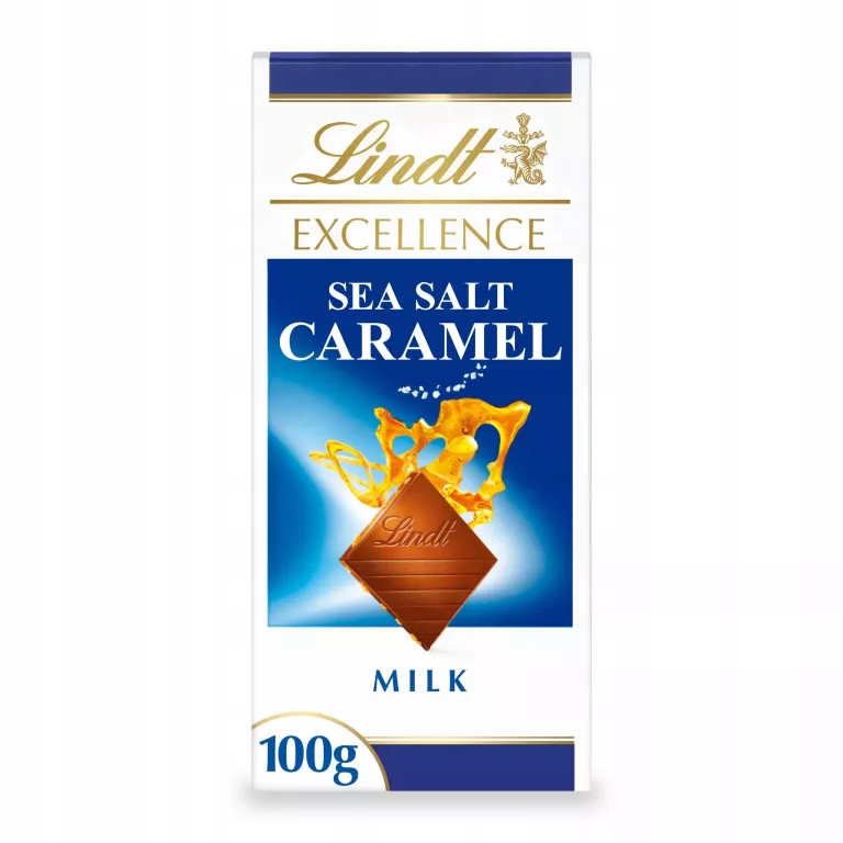 LINDT CZEKOLADA MLECZNA EXCELLENCE Z KARMELEM I SOLA MORSKĄ 100G. 11/2025R
