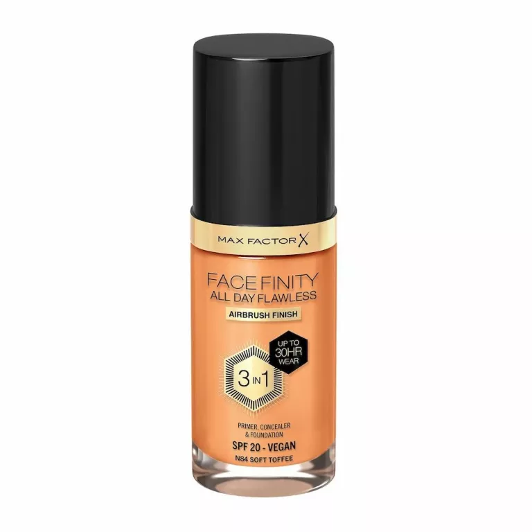 MAX FACTOR PODKŁAD FACEFINITY ALL DAY FLAWLESS 3IN1 NR N84 SOFT TOFFEE 30M