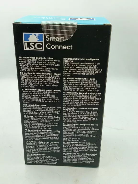 INTELIGENTNY DZWONEK DO DRZWI Z KAMERĄ LSC SMART CONNECT 1296P