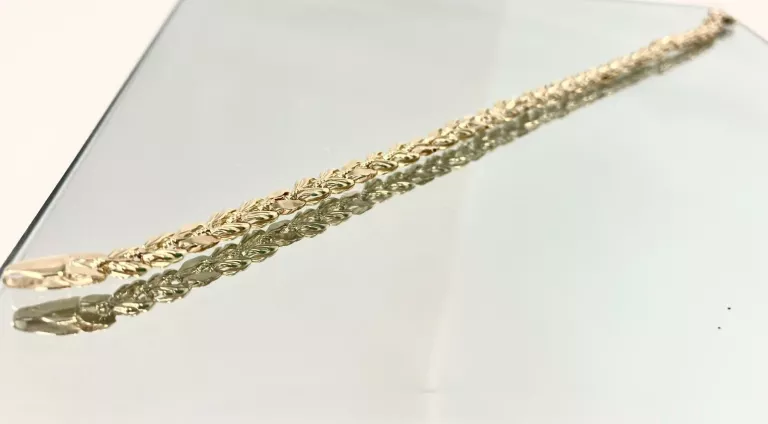 PIĘKNA ZŁOTA BRANSOLETKA KŁOS PR585 3,68GR