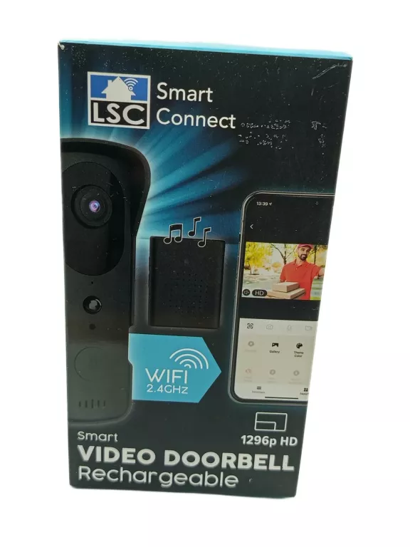 INTELIGENTNY DZWONEK DO DRZWI Z KAMERĄ LSC SMART CONNECT 1296P