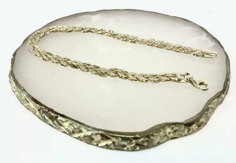 PIĘKNA ZŁOTA BRANSOLETKA KŁOS PR585 3,68GR