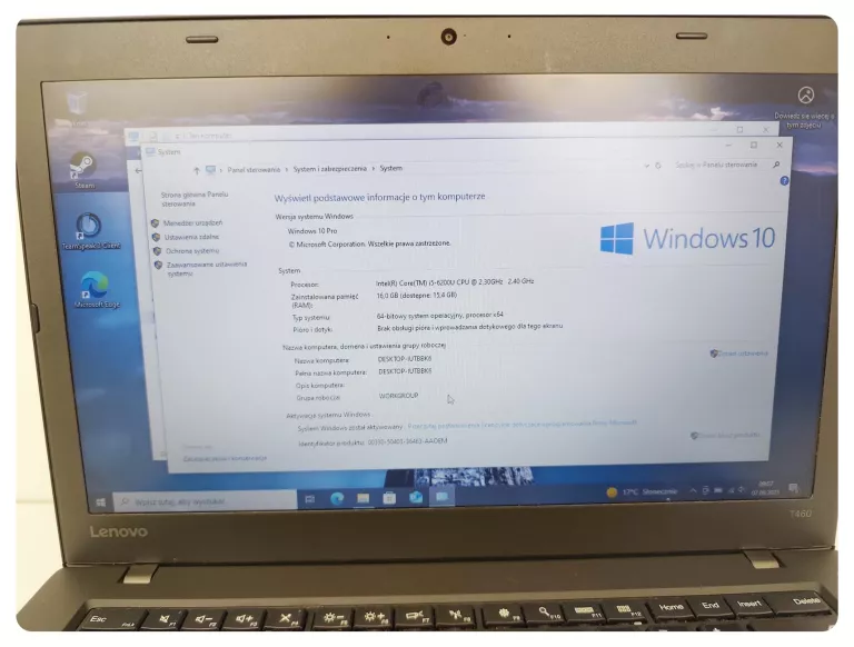 LAPTOP LENOVO THINKPAD T460