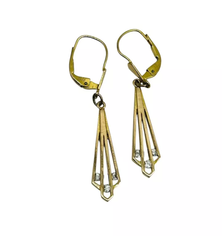 ŚLICZNE ZŁOTE KOLCZYKI 333/2,55G