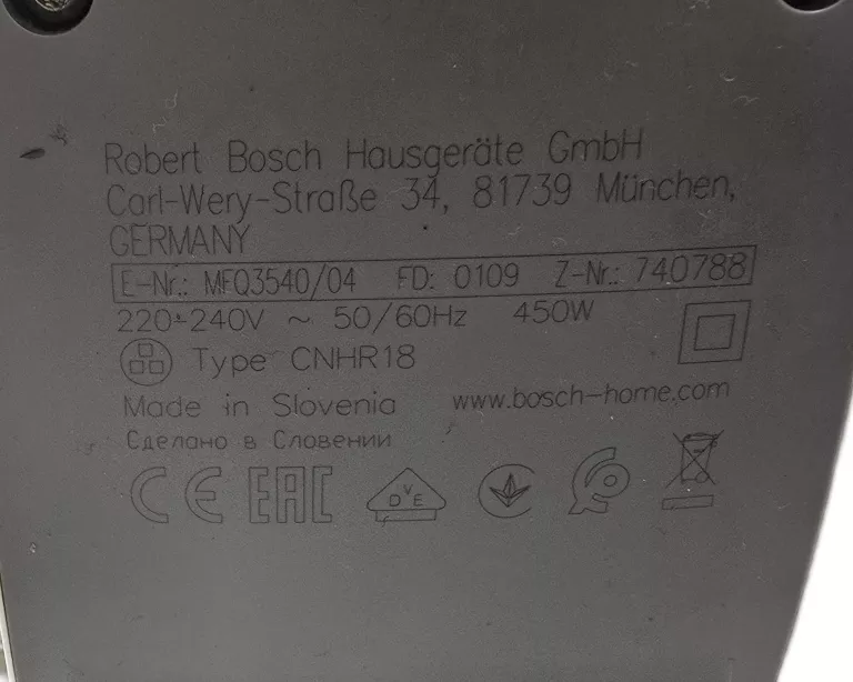 MIKSER BOSCH MFQ3540!